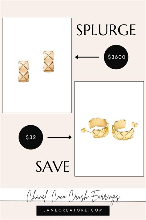 chanel coco crush earrings dupe
